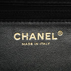 Chanel Handbag Blanc Lambskin Black Champagne Gold 2-Way — view 5