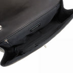 Chanel Shoulder Bag Chez Blanc Lambskin Black Silver — view 4