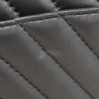 Chanel Shoulder Bag Chez Blanc Lambskin Black Silver — view 8