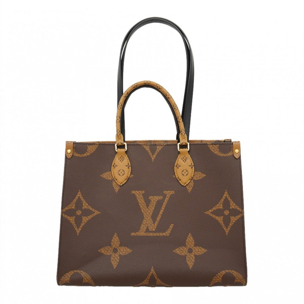 Louis Vuitton Tote Monogram Giant Reverse On The Go MM Brown 2-Way