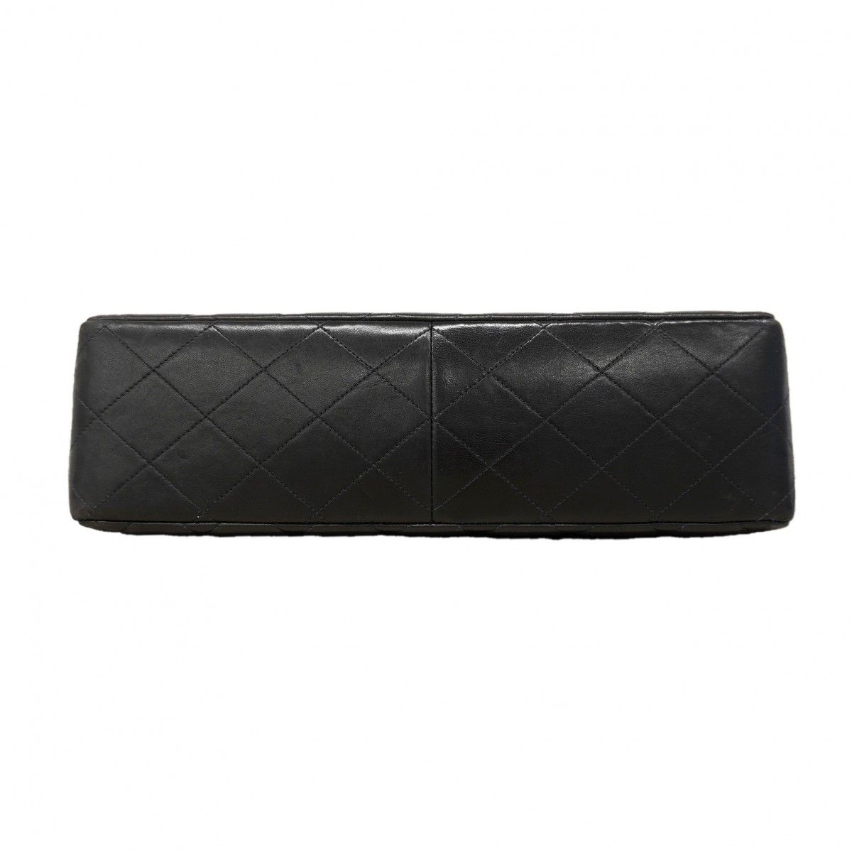 Chanel Shoulder Bag Deca Quilted Lambskin Black Gold — view 3