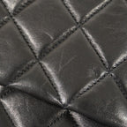 Chanel Shoulder Bag Deca Quilted Lambskin Black Gold — view 8