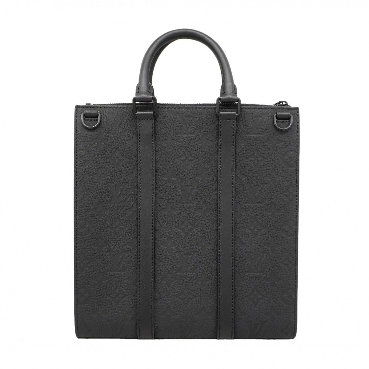 Louis Vuitton Handbag Monogram Taurillon Sac Plat Cross Black 2-Way — view 3