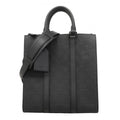 Louis Vuitton Handbag Monogram Taurillon Sac Plat Cross Black 2-Way