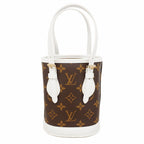 Louis Vuitton Handbag Monogram LV Match Nano Bucket Brown 2-Way — view 8