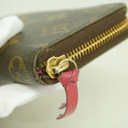 Louis Vuitton Wallet Monogram Portefeuille Clemence Brown Fuchsia — view 5