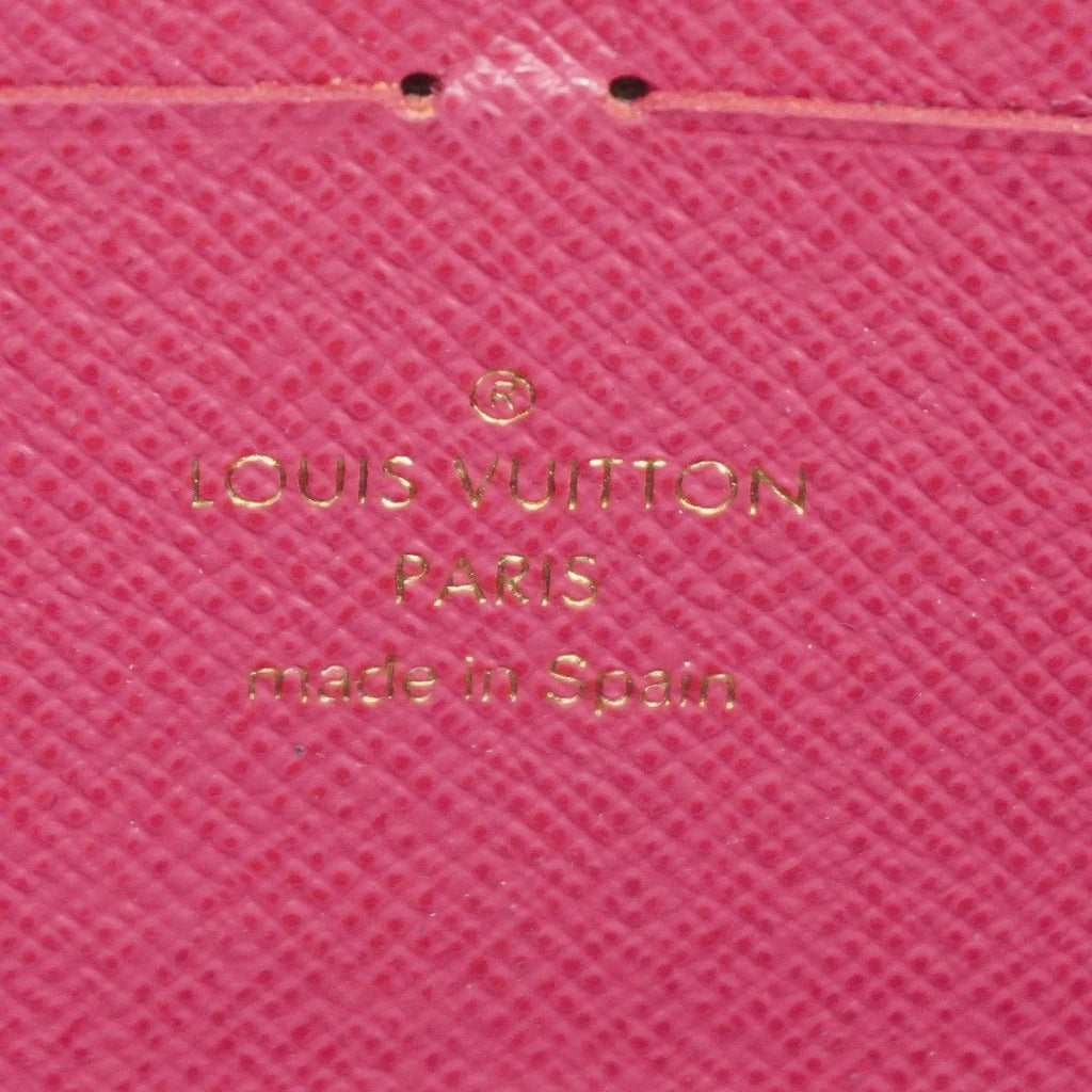 Louis Vuitton Wallet Monogram Portefeuille Clemence Brown Fuchsia — view 4