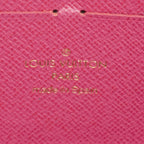 Louis Vuitton Wallet Monogram Portefeuille Clemence Brown Fuchsia — view 4