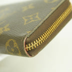 Louis Vuitton Wallet Monogram Portefeuille Clemence Brown Fuchsia — view 9