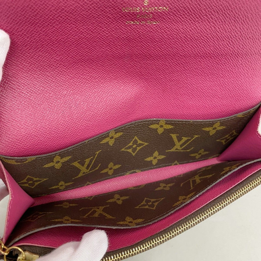 Louis Vuitton Wallet Monogram Portefeuille Emily Flower Charm Hot Pink — view 3