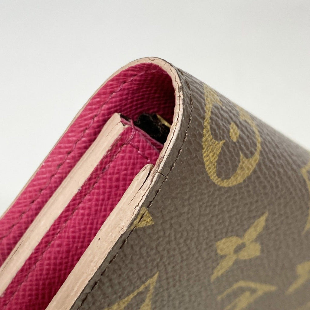 Louis Vuitton Wallet Monogram Portefeuille Emily Flower Charm Hot Pink — view 6