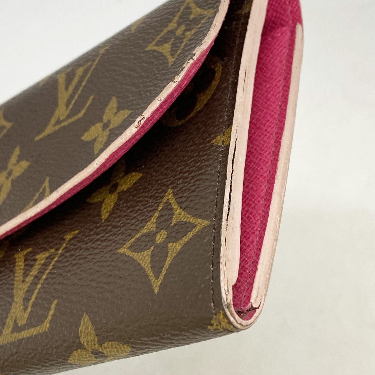 Louis Vuitton Wallet Monogram Portefeuille Emily Flower Charm Hot Pink — view 5