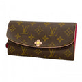 Louis Vuitton Wallet Monogram Portefeuille Emily Flower Charm Hot Pink