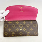 Louis Vuitton Wallet Monogram Portefeuille Emily Flower Charm Hot Pink — view 9