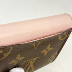 Louis Vuitton Trifold Wallet Monogram Portefeuille Zoe Rose Velours — view 8