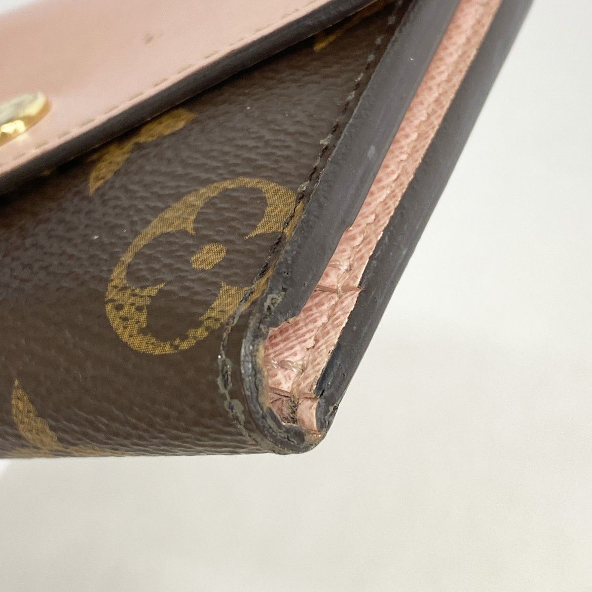 Louis Vuitton Trifold Wallet Monogram Portefeuille Zoe Rose Velours — view 6