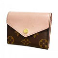 Louis Vuitton Trifold Wallet Monogram Portefeuille Zoe Rose Velours