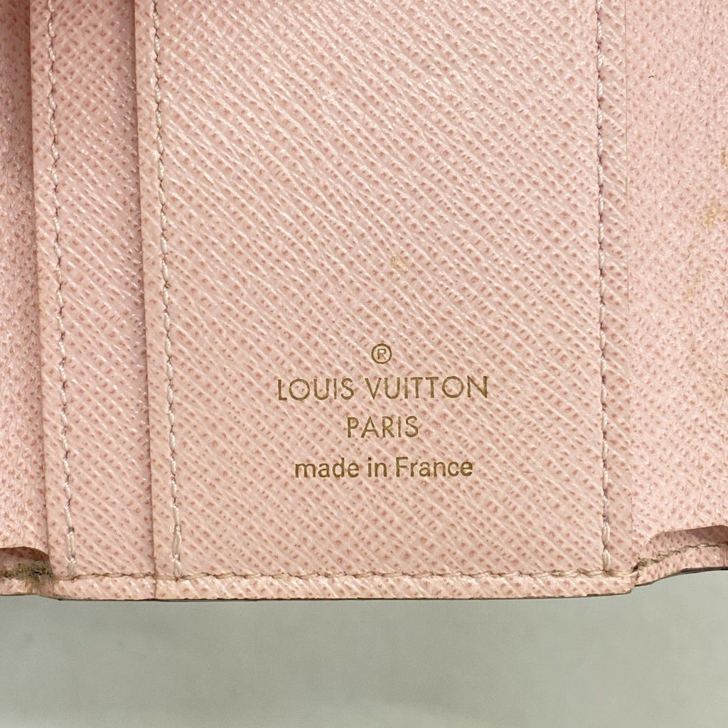 Louis Vuitton Trifold Wallet Monogram Portefeuille Zoe Rose Velours — view 4