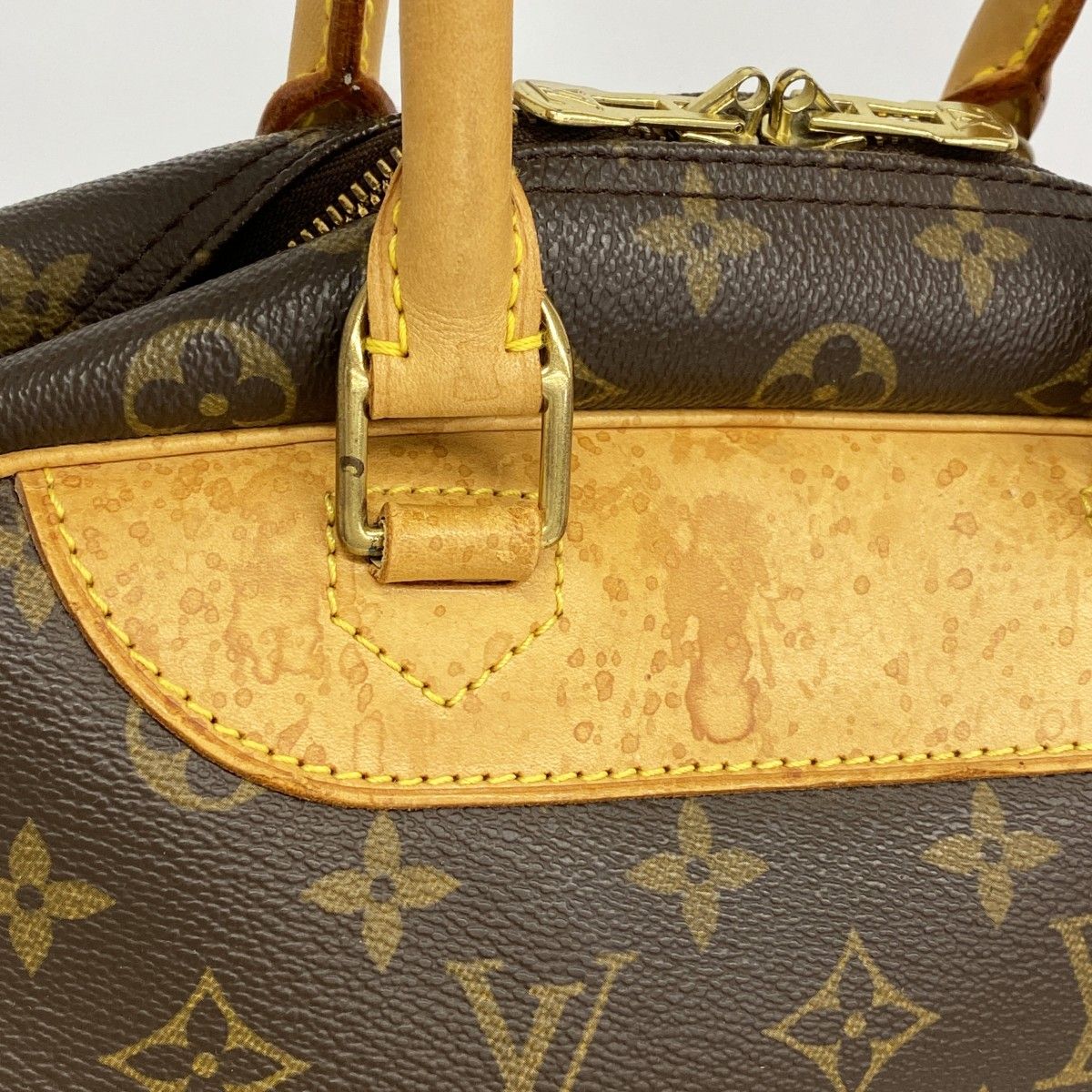 Louis Vuitton Handbag Monogram Deauville Brown — view 6