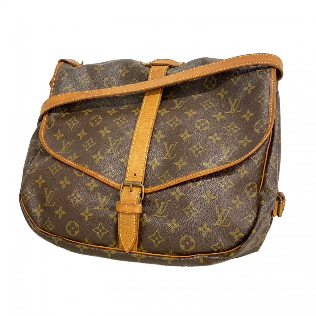 Louis Vuitton Shoulder Bag Monogram Saumur 35 Brown