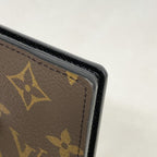 Louis Vuitton Card Case Monogram Macassar Organizer de Poche Brown Black — view 6