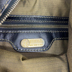 Fendi Shoulder Bag Zucca Nylon Canvas Brown Gold — view 5