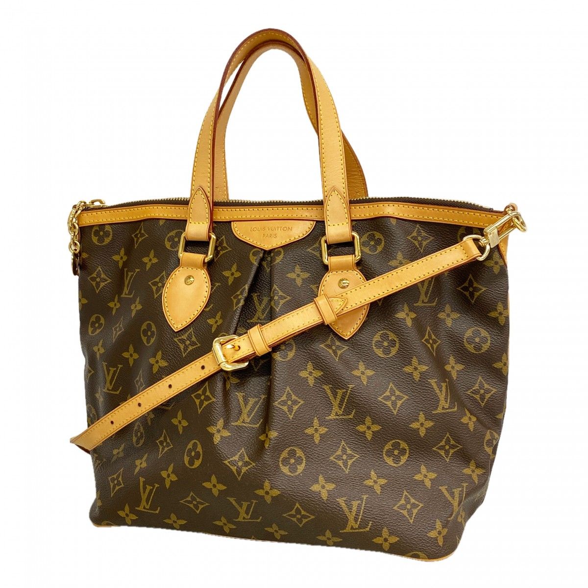 Louis Vuitton Handbag Monogram Palermo PM Brown 2-Way