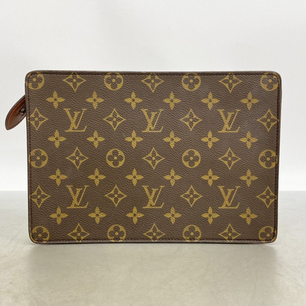 Louis Vuitton Clutch Monogram Pochette Homme Brown — view 8