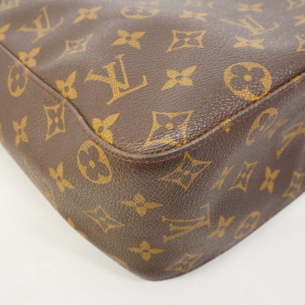 Louis Vuitton Shoulder Bag Monogram Looping GM Brown — view 9