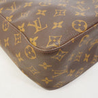 Louis Vuitton Shoulder Bag Monogram Looping GM Brown — view 9