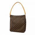 Louis Vuitton Shoulder Bag Monogram Looping GM Brown