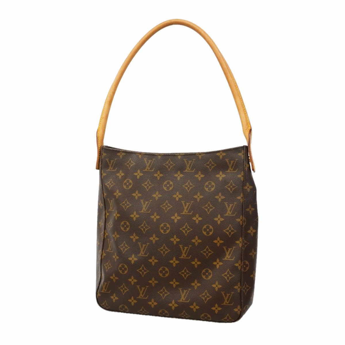 Louis Vuitton Shoulder Bag Monogram Looping GM Brown