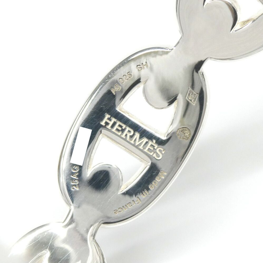Hermes Bracelet Chaine D'ancre Enchainee Double Silver — view 6