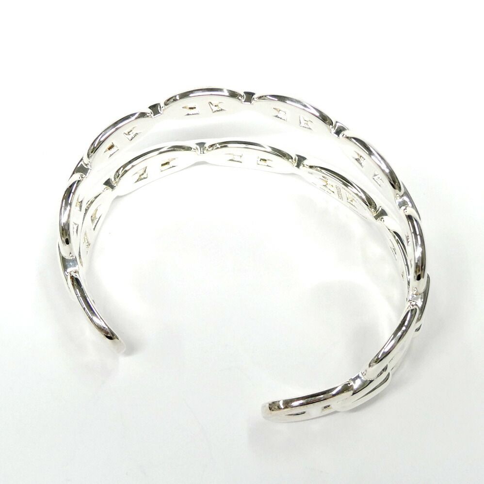 Hermes Bracelet Chaine D'ancre Enchainee Double Silver — view 5