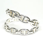 Hermes Bracelet Chaine D'ancre Enchainee Double Silver — view 3