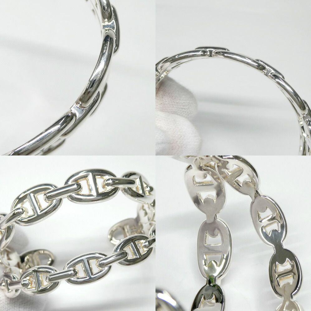 Hermes Bracelet Chaine D'ancre Enchainee Double Silver — view 7