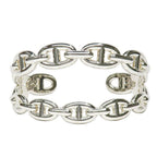Hermes Bracelet Chaine D'ancre Enchainee Double Silver