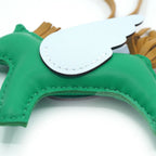 Hermes Pegasus PM Green Bag Charm Strap — view 4