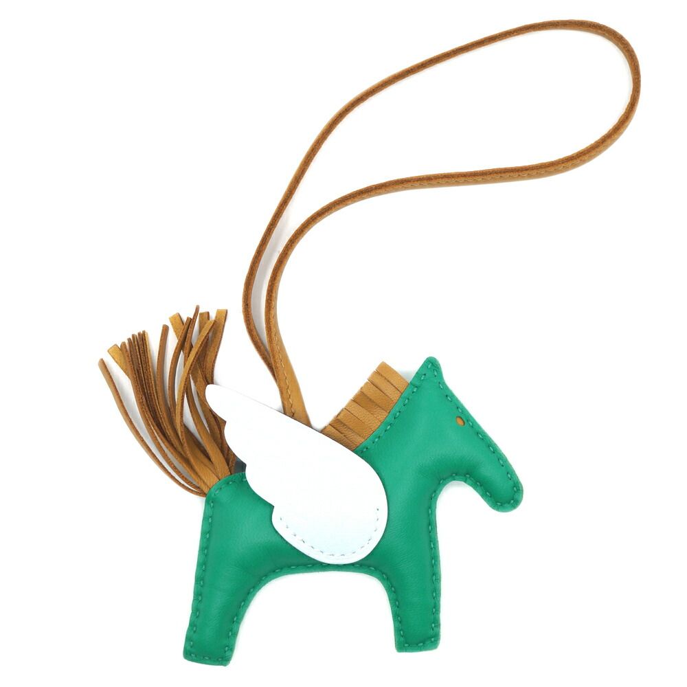 Hermes Pegasus PM Green Bag Charm Strap — view 2