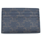 Celine Card Holder Case Brown Gold Triomphe Canvas — view 2