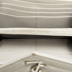 Saint Laurent Cassandra Stitch Wallet White Leather — view 8