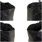 Prada Flower Motif Chain Tote Tessuto Nylon Leather Black Rose — view 4