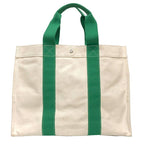 Hermes Bora GM Tote Cotton Canvas Unbleached Green