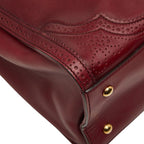 Gucci Micro Guccissima Boston Bag Wine Red Bordeaux Leather — view 5