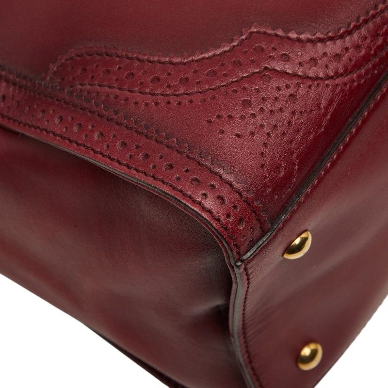 Gucci Micro Guccissima Boston Bag Wine Red Bordeaux Leather — view 7