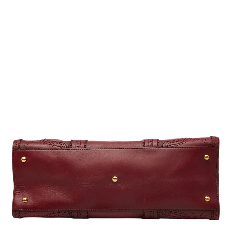 Gucci Micro Guccissima Boston Bag Wine Red Bordeaux Leather — view 3