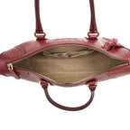 Gucci Micro Guccissima Boston Bag Wine Red Bordeaux Leather — view 8