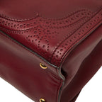 Gucci Micro Guccissima Boston Bag Wine Red Bordeaux Leather — view 6