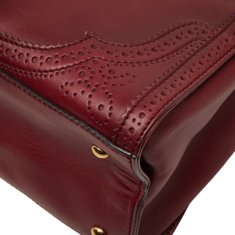 Gucci Micro Guccissima Boston Bag Wine Red Bordeaux Leather — view 6