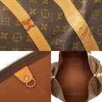 Louis Vuitton Monogram Keepall Bandouliere 60 Boston Bag 2-Way Brown Leather — view 9